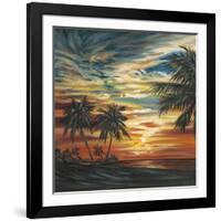 Stunning Tropical Sunset I-null-Framed Art Print