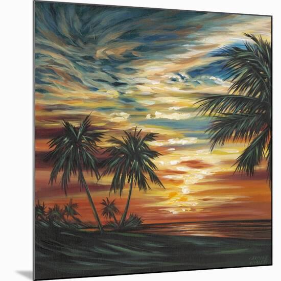 Stunning Tropical Sunset I-null-Mounted Art Print