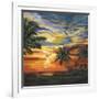 Stunning Tropical Sunset II-null-Framed Art Print