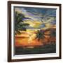 Stunning Tropical Sunset II-null-Framed Art Print