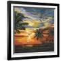 Stunning Tropical Sunset II-null-Framed Art Print