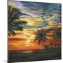 Stunning Tropical Sunset II-null-Mounted Art Print