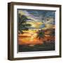 Stunning Tropical Sunset II-null-Framed Art Print