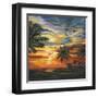 Stunning Tropical Sunset II-null-Framed Art Print