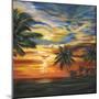 Stunning Tropical Sunset II-null-Mounted Art Print