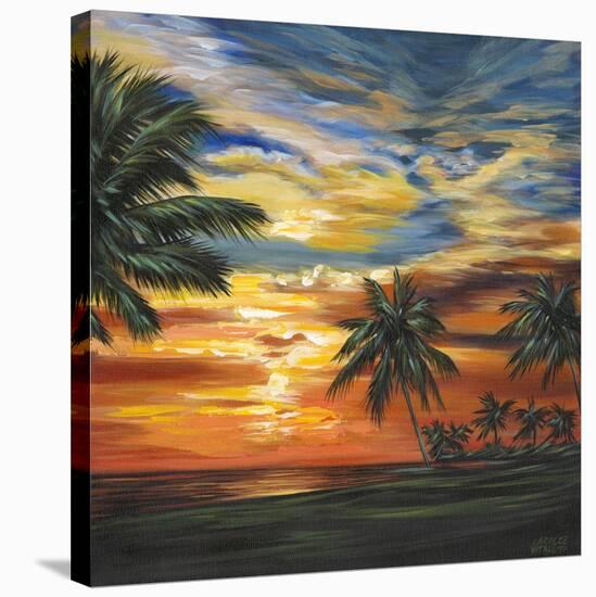 Stunning Tropical Sunset II-null-Stretched Canvas