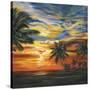 Stunning Tropical Sunset II-null-Stretched Canvas