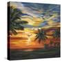 Stunning Tropical Sunset II-null-Stretched Canvas