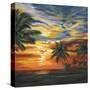 Stunning Tropical Sunset II-null-Stretched Canvas