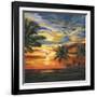 Stunning Tropical Sunset II-null-Framed Art Print