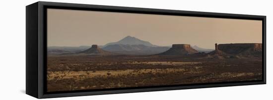 Stunning Ugab Landscape at Sunset-Alex Saberi-Framed Stretched Canvas