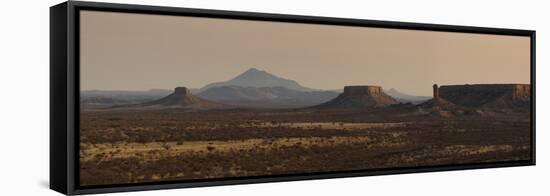 Stunning Ugab Landscape at Sunset-Alex Saberi-Framed Stretched Canvas