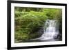 Stunning Waterfall Flowing over Rocks through Lush Green Forest with Long Exposure-Veneratio-Framed Photographic Print