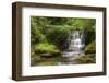 Stunning Waterfall Flowing over Rocks through Lush Green Forest with Long Exposure-Veneratio-Framed Photographic Print