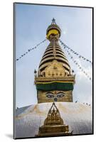 Stupa at Swayambhunath, Monkey Temple, Kathmandu, Nepal.-Lee Klopfer-Mounted Photographic Print