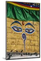 Stupa at Swayambhunath, Monkey Temple, Kathmandu, Nepal.-Lee Klopfer-Mounted Photographic Print