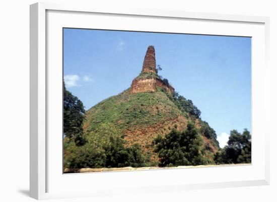 Stupa, Buddhist Shrine, Abeygyriya, Sri Lanka-null-Framed Photographic Print