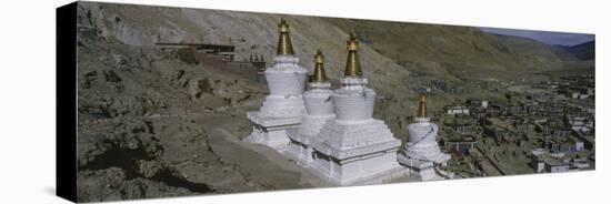 Stupa, Buddhist Stupas, Tibet-null-Stretched Canvas