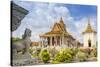 Stupa in Front of the Silver Pagoda in the Royal Palace-Michael Nolan-Stretched Canvas