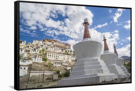 Stupa in the Village near Thikse Monastery-Guido Cozzi-Framed Stretched Canvas