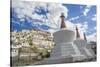 Stupa in the Village near Thikse Monastery-Guido Cozzi-Stretched Canvas