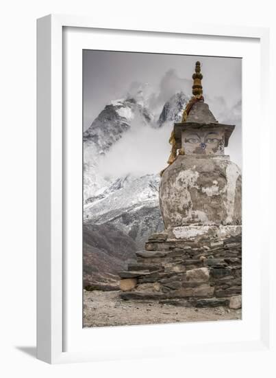 Stupa near Dingbochhe, Nepal.-Lee Klopfer-Framed Photographic Print