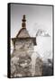 Stupa near Dingbochhe, Nepal.-Lee Klopfer-Framed Stretched Canvas