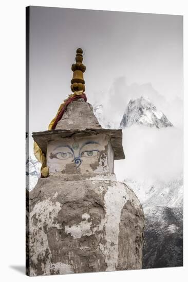 Stupa near Dingbochhe, Nepal.-Lee Klopfer-Stretched Canvas