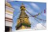 Stupa of Swayambhunath, Kathmandu, Nepal-Keren Su-Stretched Canvas