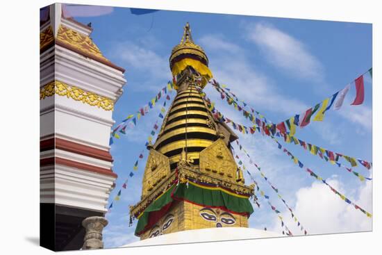 Stupa of Swayambhunath, Kathmandu, Nepal-Keren Su-Stretched Canvas