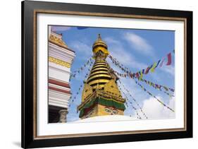 Stupa of Swayambhunath, Kathmandu, Nepal-Keren Su-Framed Photographic Print