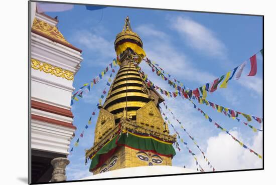 Stupa of Swayambhunath, Kathmandu, Nepal-Keren Su-Mounted Photographic Print