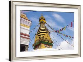 Stupa of Swayambhunath, Kathmandu, Nepal-Keren Su-Framed Photographic Print