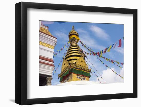 Stupa of Swayambhunath, Kathmandu, Nepal-Keren Su-Framed Photographic Print