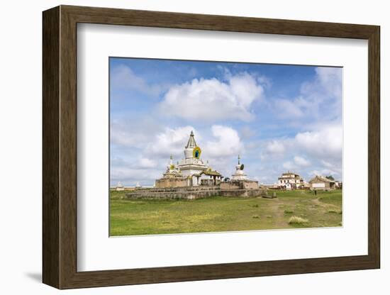 Stupas and buildings in Erdene Zuu Monastery, Harhorin, South Hangay province, Mongolia, Central As-Francesco Vaninetti-Framed Photographic Print