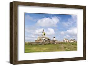 Stupas and buildings in Erdene Zuu Monastery, Harhorin, South Hangay province, Mongolia, Central As-Francesco Vaninetti-Framed Photographic Print