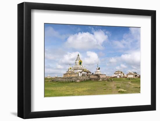 Stupas and buildings in Erdene Zuu Monastery, Harhorin, South Hangay province, Mongolia, Central As-Francesco Vaninetti-Framed Photographic Print