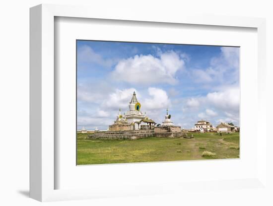 Stupas and buildings in Erdene Zuu Monastery, Harhorin, South Hangay province, Mongolia, Central As-Francesco Vaninetti-Framed Photographic Print