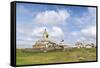 Stupas and buildings in Erdene Zuu Monastery, Harhorin, South Hangay province, Mongolia, Central As-Francesco Vaninetti-Framed Stretched Canvas