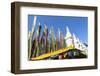 Stupas and Flags at Shuzheng Tibetan Village, Jiuzhaigou National Park, Sichuan Province, China-G&M Therin-Weise-Framed Photographic Print