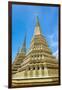 Stupas at Wat Pho (Temple of the Reclining Buddha), Bangkok, Thailand, Southeast Asia, Asia-Jason Langley-Framed Photographic Print