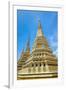 Stupas at Wat Pho (Temple of the Reclining Buddha), Bangkok, Thailand, Southeast Asia, Asia-Jason Langley-Framed Photographic Print