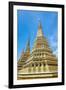 Stupas at Wat Pho (Temple of the Reclining Buddha), Bangkok, Thailand, Southeast Asia, Asia-Jason Langley-Framed Photographic Print