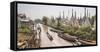 Stupas at Ywama Paya Buddhist Temple Complex, Inle Lake, Shan State, Myanmar (Burma), Asia-Matthew Williams-Ellis-Framed Stretched Canvas