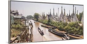 Stupas at Ywama Paya Buddhist Temple Complex, Inle Lake, Shan State, Myanmar (Burma), Asia-Matthew Williams-Ellis-Framed Photographic Print