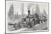 Sturdy Three-Wheeled Steam- Powered Traction Engine Used in the Timber Industry California-Dietrich-Mounted Art Print