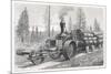 Sturdy Three-Wheeled Steam- Powered Traction Engine Used in the Timber Industry California-Dietrich-Mounted Premium Giclee Print