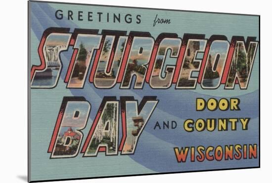 Sturgeon Bay, Wisconsin - Door County-Lantern Press-Mounted Art Print