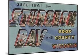 Sturgeon Bay, Wisconsin - Door County-Lantern Press-Mounted Art Print