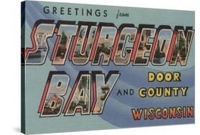 Sturgeon Bay, Wisconsin - Door County-Lantern Press-Stretched Canvas